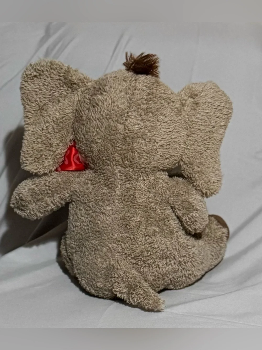 Plush Brown Elephant with 'XOXO' Heart - HUG Tag